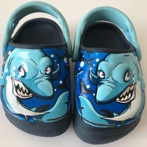 Toddler Shark Crocs - Light Up